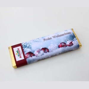 Weihnachts-Schokolade "Kugeln im Schnee"