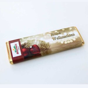 Weihnachts-Schokolade "Rote Herzen" Honig Zimt