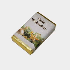 Weihnachts-schoko mini "Kugeln auf Reisig"